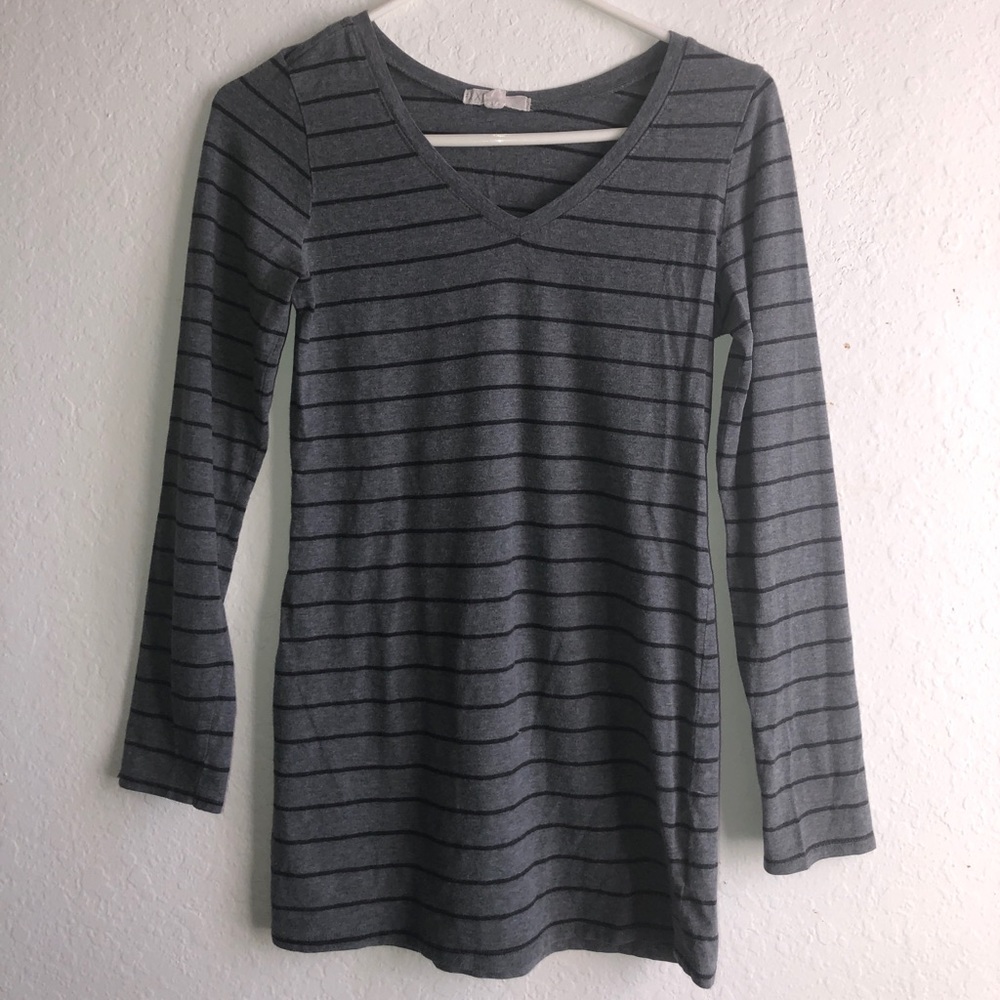 Forever 21 Striped Long Sleeve Tee - Long